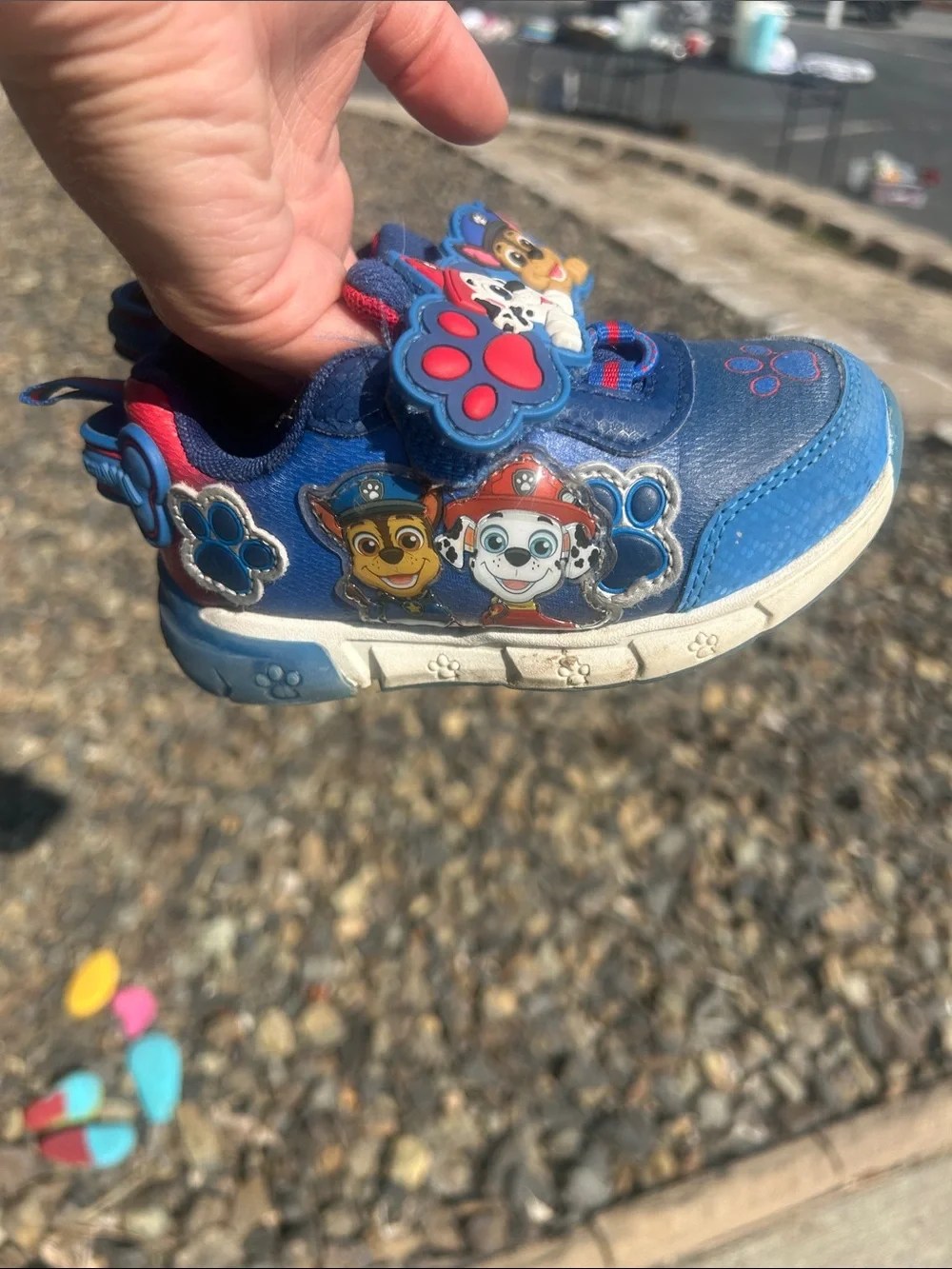 Kids Blue Paw Patrol Light-Up Sneakers